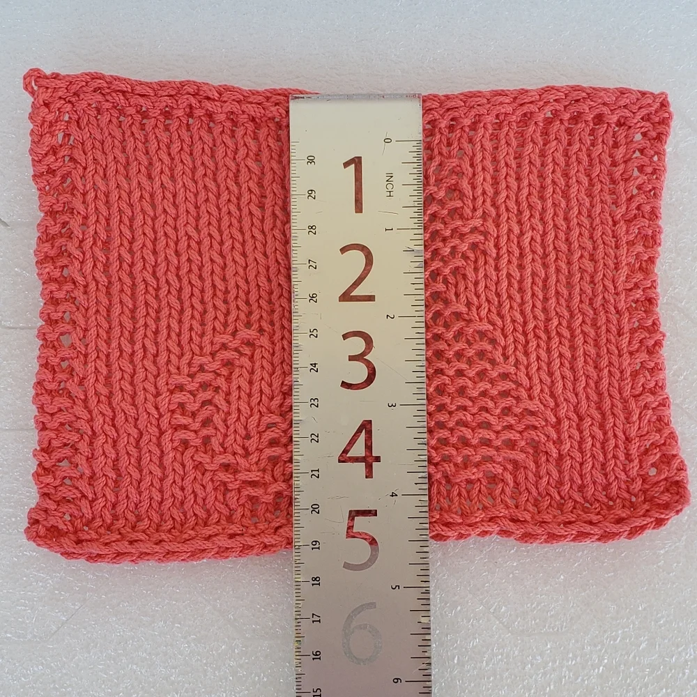 Handmade Knit Cat Washcloth